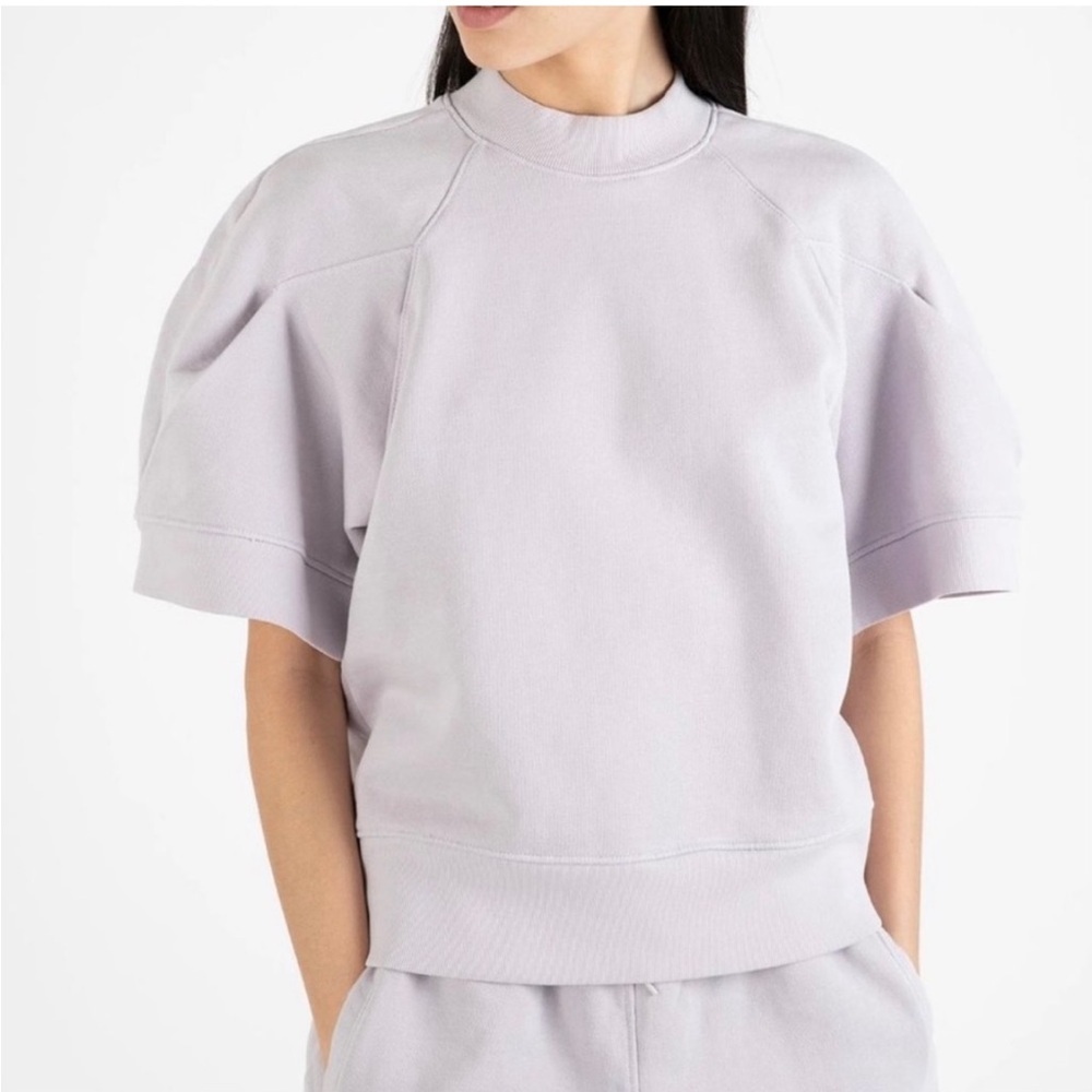 Agolde Puff Sleeve Sweatshirt Tee - Picture 2 of 6